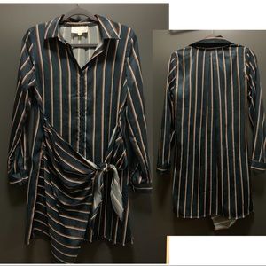 Striped Shirt Dress